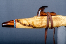 Pitch Pine Native American Flute, Minor, Mid F#-4, #O10B (8)